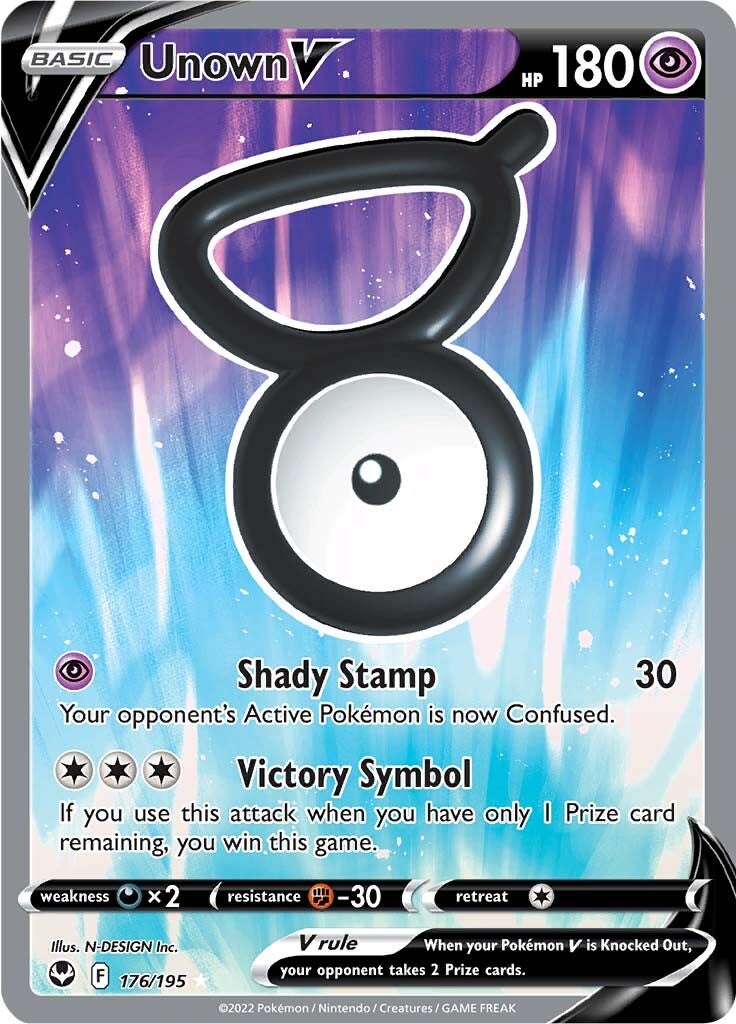 Unown V (176/195) [Sword & Shield: Silver Tempest] | Exor Games Summserside