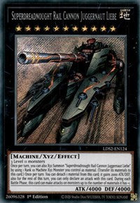 Superdreadnought Rail Cannon Juggernaut Liebe [LDS2-EN124] Secret Rare | Exor Games Summserside