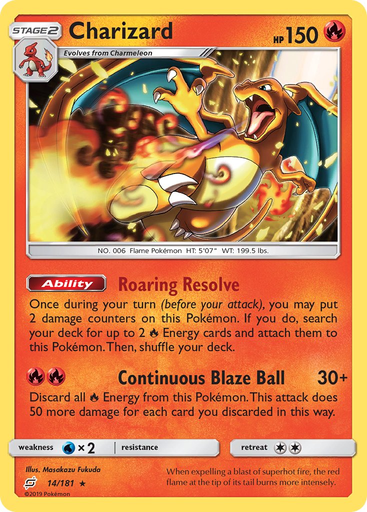 Charizard (14/181) (Theme Deck Exclusive) [Sun & Moon: Team Up] | Exor Games Summserside