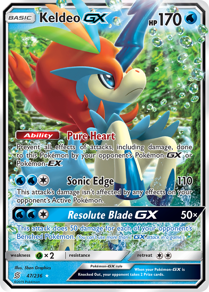 Keldeo GX (47/236) [Sun & Moon: Unified Minds] | Exor Games Summserside