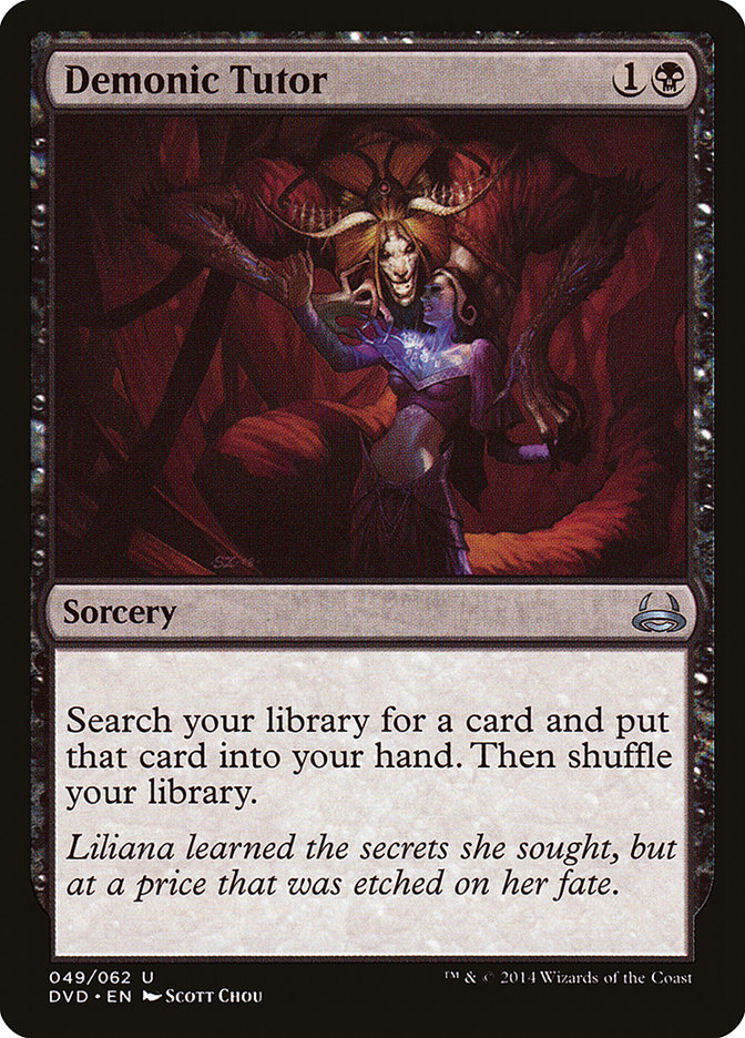 Demonic Tutor (Divine vs. Demonic) [Duel Decks Anthology] | Exor Games Summserside