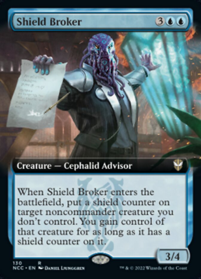 Shield Broker (Extended Art) [Streets of New Capenna Commander] | Exor Games Summserside