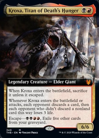 Kroxa, Titan of Death's Hunger (Extended Art) [Theros Beyond Death] | Exor Games Summserside