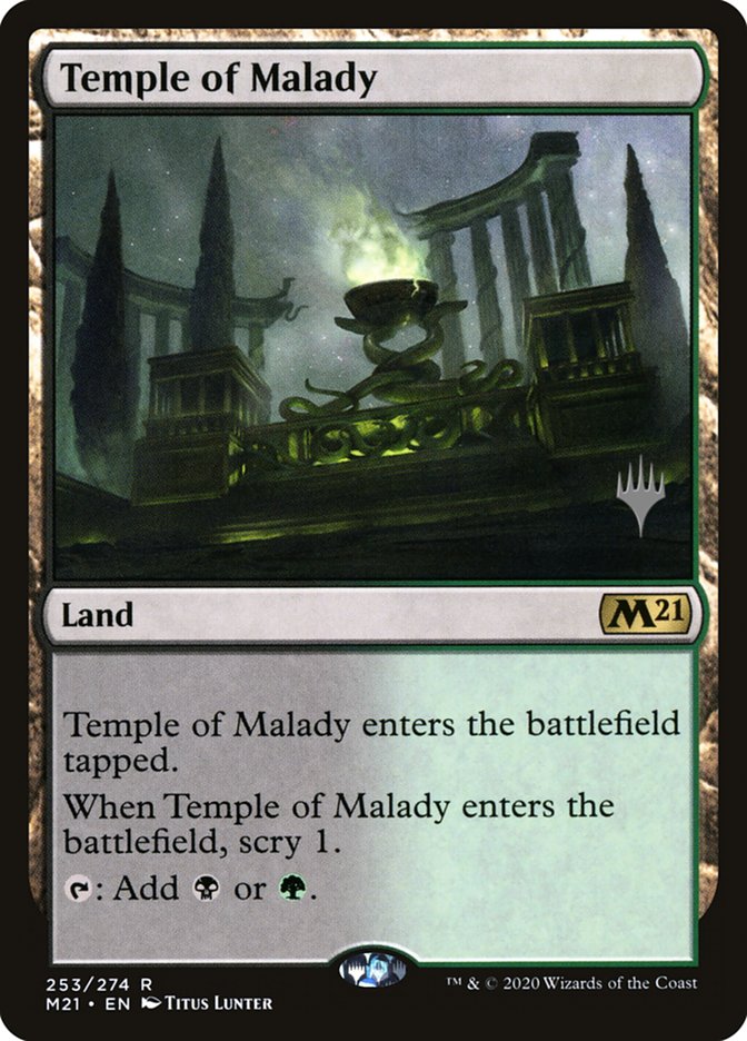 Temple of Malady (Promo Pack) [Core Set 2021 Promos] | Exor Games Summserside