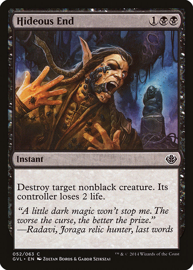 Hideous End (Garruk vs. Liliana) [Duel Decks Anthology] | Exor Games Summserside
