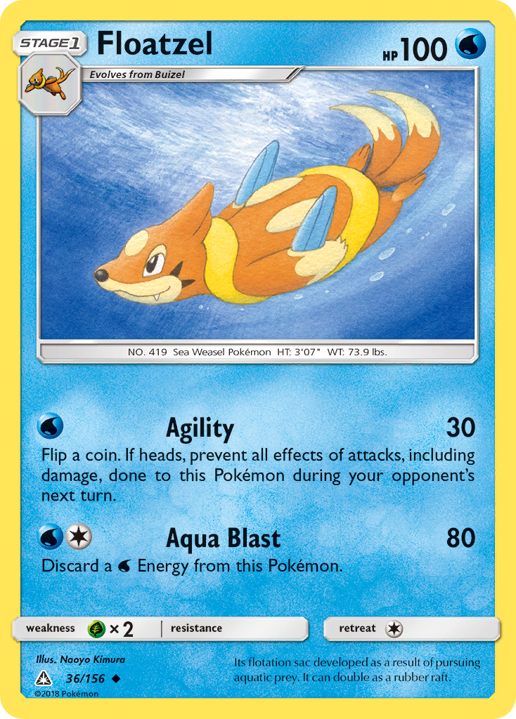 Floatzel (36/156) [Sun & Moon: Ultra Prism] | Exor Games Summserside