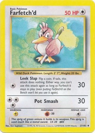 Farfetch'd (27/102) [Base Set Unlimited] | Exor Games Summserside