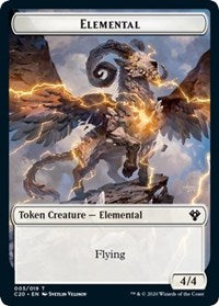 Elemental (003) // Soldier Double-sided Token [Commander 2020 Tokens] | Exor Games Summserside