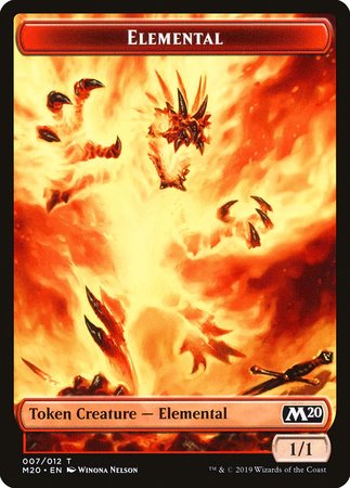 Elemental Token [Core Set 2020 Tokens] | Exor Games Summserside