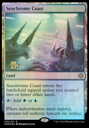Seachrome Coast [Phyrexia: All Will Be One Prerelease Promos] | Exor Games Summserside