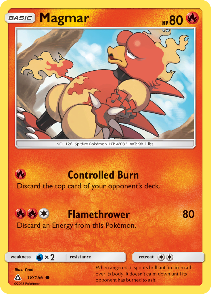 Magmar (18/156) [Sun & Moon: Ultra Prism] | Exor Games Summserside
