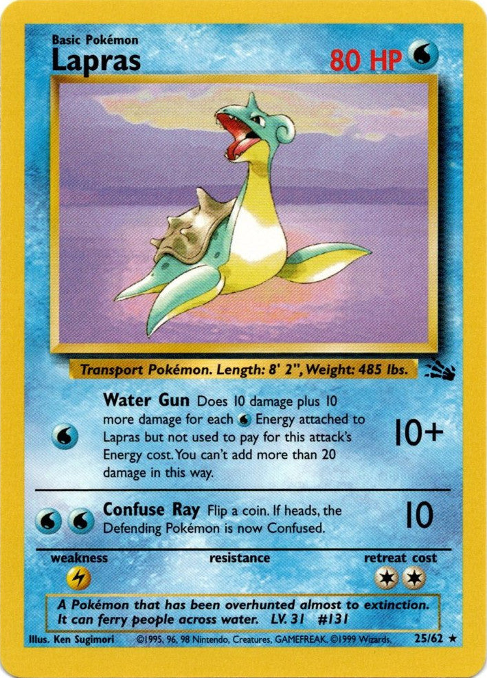 Lapras (25/62) [Fossil Unlimited] | Exor Games Summserside