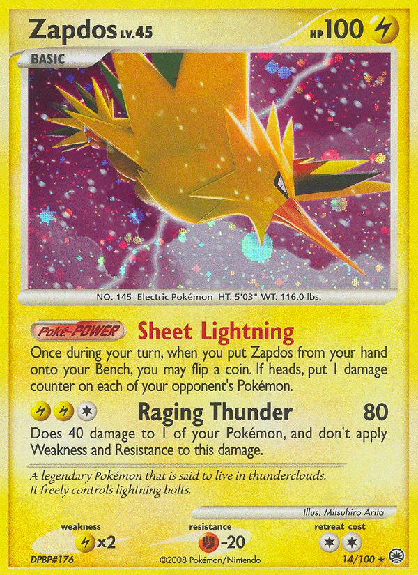 Zapdos (14/100) [Diamond & Pearl: Majestic Dawn] | Exor Games Summserside