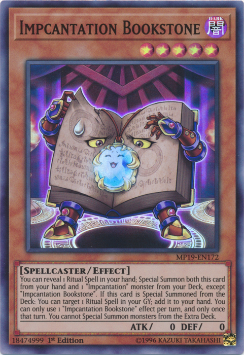 Impcantation Bookstone [MP19-EN172] Super Rare | Exor Games Summserside