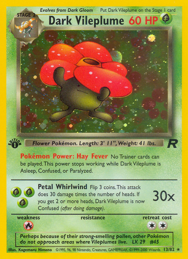 Dark Vileplume (13/82) [Team Rocket 1st Edition] | Exor Games Summserside