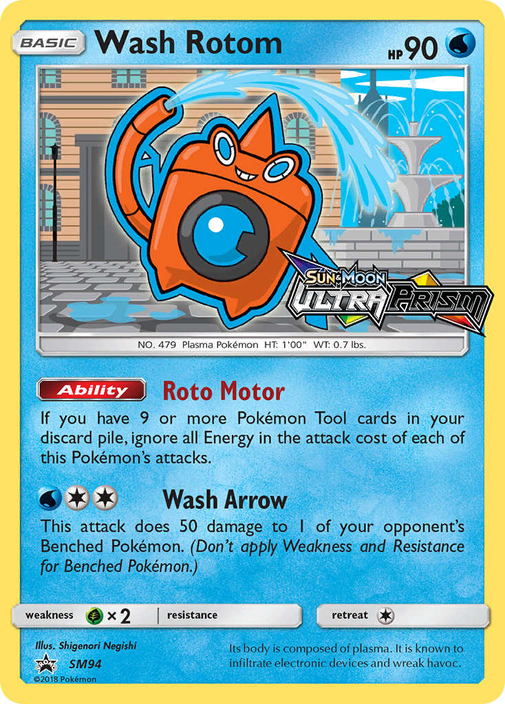 Wash Rotom (SM94) [Sun & Moon: Black Star Promos] | Exor Games Summserside