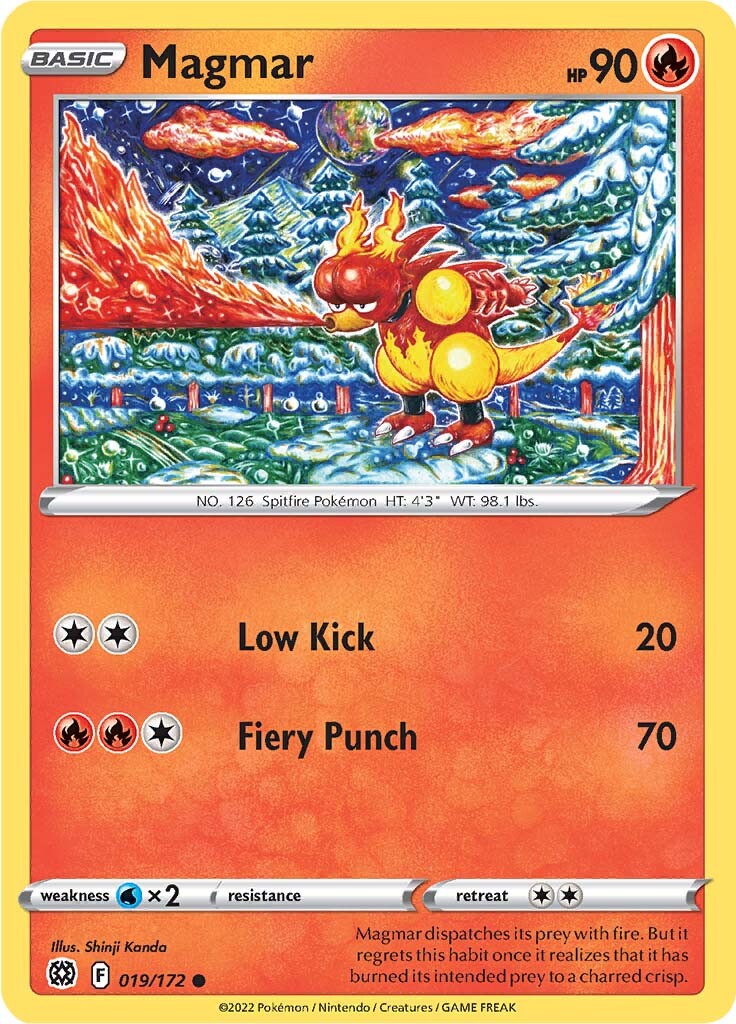 Magmar (019/172) [Sword & Shield: Brilliant Stars] | Exor Games Summserside