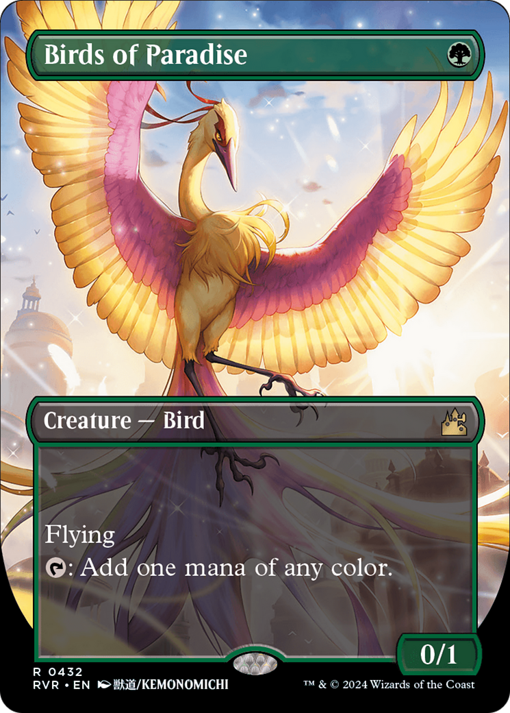 Birds of Paradise (Anime Borderless) [Ravnica Remastered] | Exor Games Summserside