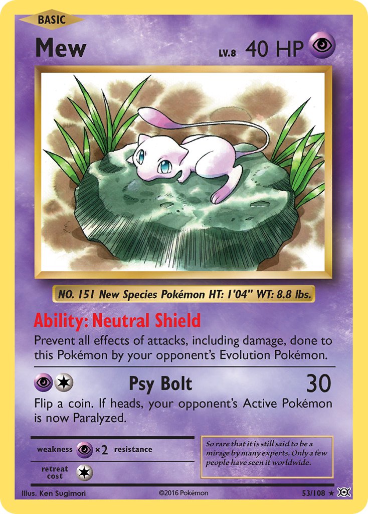 Mew (53/108) (Theme Deck Exclusive) [XY: Evolutions] | Exor Games Summserside