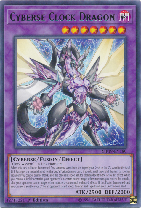 Cyberse Clock Dragon [MP19-EN180] Rare | Exor Games Summserside