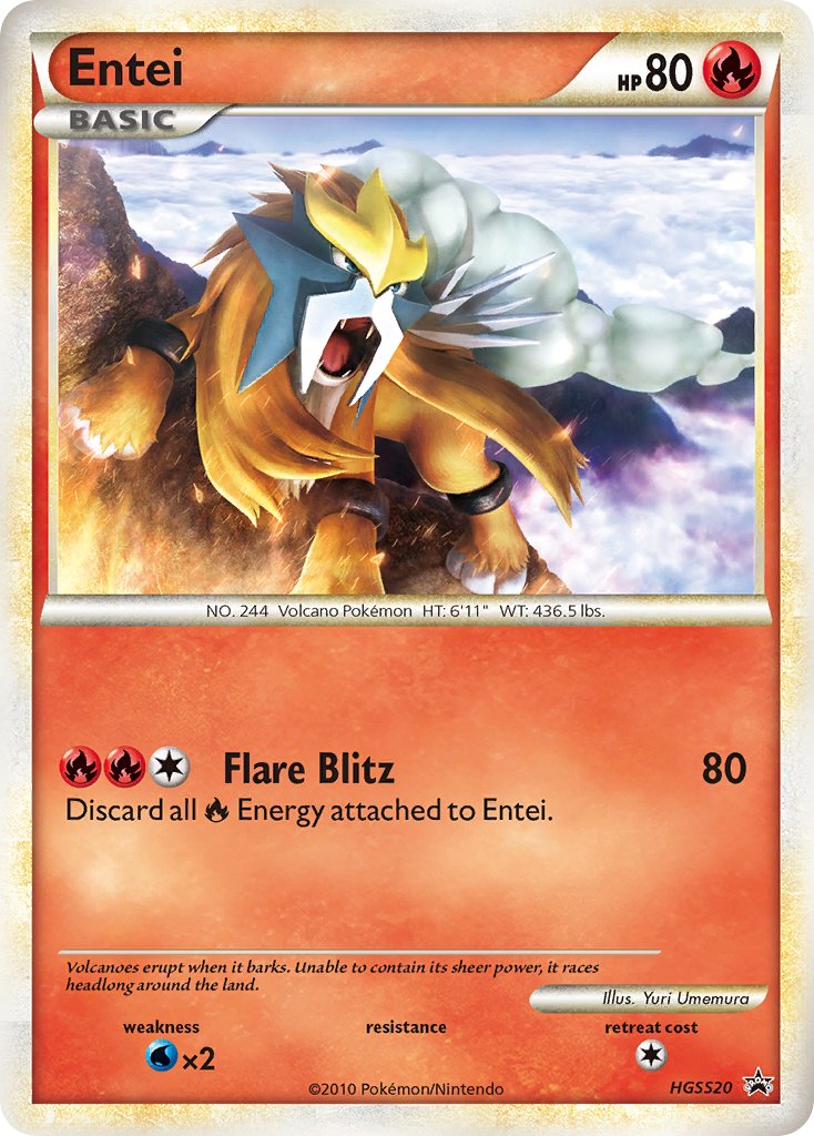 Entei (HGSS20) [HeartGold & SoulSilver: Black Star Promos] | Exor Games Summserside