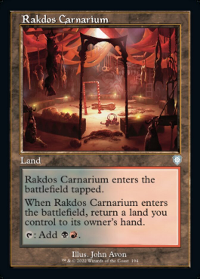 Rakdos Carnarium (Retro) [The Brothers' War Commander] | Exor Games Summserside