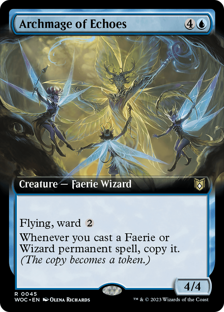 Archmage of Echoes (Extended Art) [Wilds of Eldraine Commander] | Exor Games Summserside