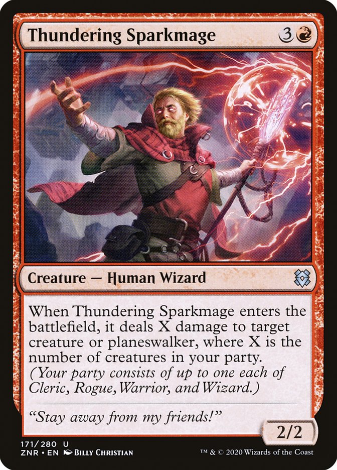 Thundering Sparkmage [Zendikar Rising] | Exor Games Summserside