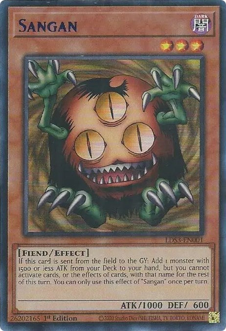 Sangan (Blue) [LDS3-EN001] Ultra Rare | Exor Games Summserside
