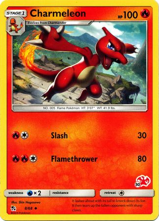 Charmeleon (8/68) (Charizard Stamp #30) [Battle Academy 2020] | Exor Games Summserside