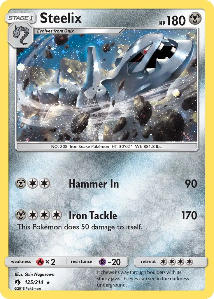 Steelix (125/214) (Cosmos Holo) [Sun & Moon: Lost Thunder] | Exor Games Summserside