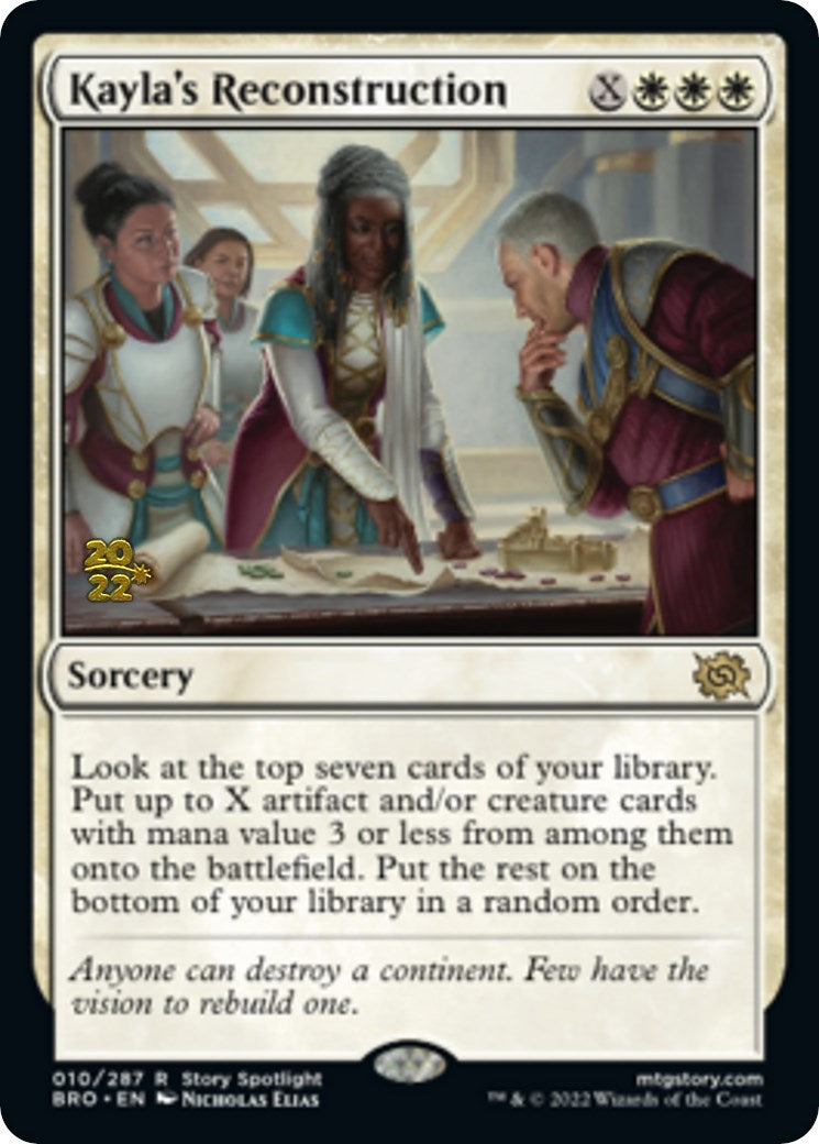 Kayla's Reconstruction [The Brothers' War: Prerelease Promos] | Exor Games Summserside