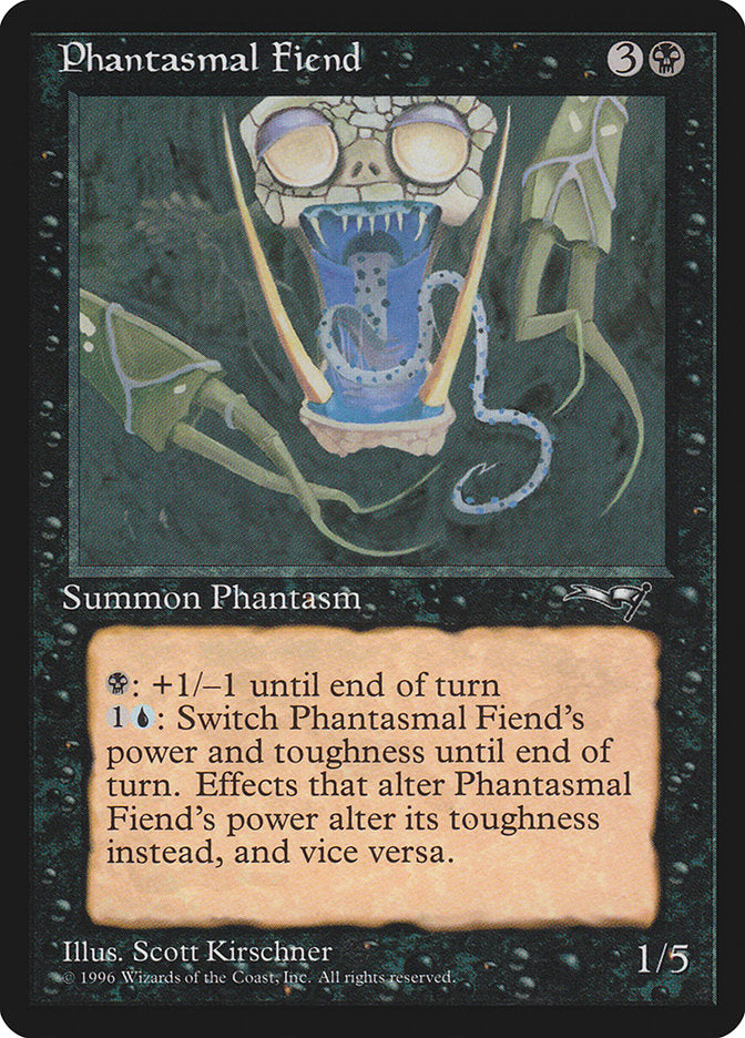 Phantasmal Fiend (Dark Green Background) [Alliances] | Exor Games Summserside