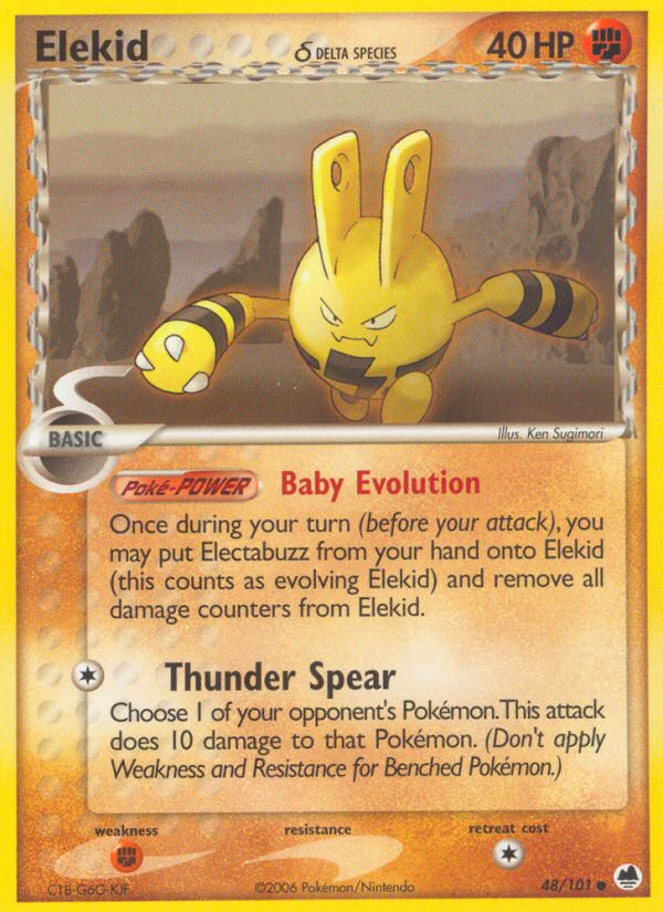 Elekid (48/101) (Delta Species) [EX: Dragon Frontiers] | Exor Games Summserside