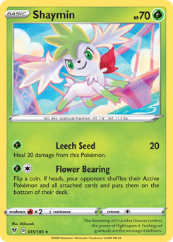 Shaymin (015/185) [Sword & Shield: Vivid Voltage] | Exor Games Summserside