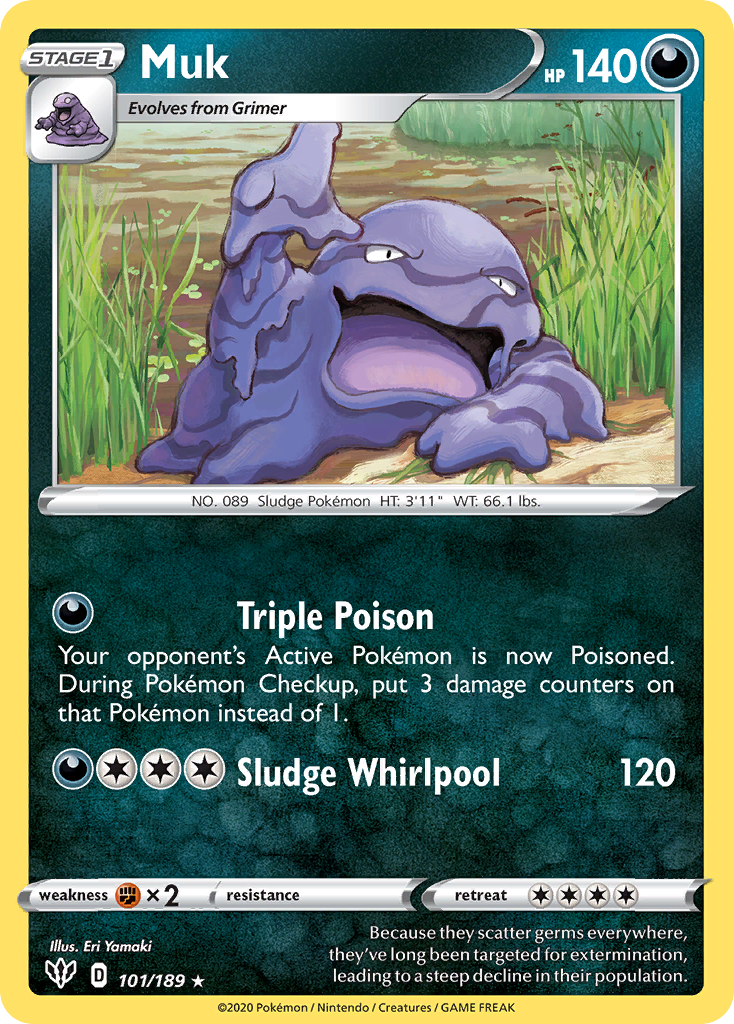 Muk (101/189) [Sword & Shield: Darkness Ablaze] | Exor Games Summserside