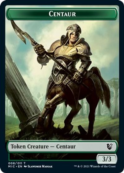 Centaur // Wolf Double-sided Token [Innistrad: Midnight Hunt Commander] | Exor Games Summserside