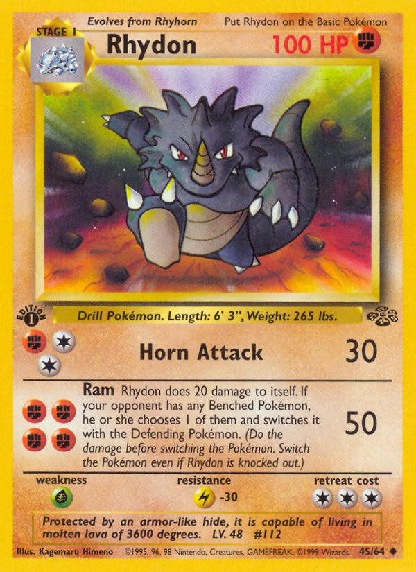 Rhydon (45/64) [Jungle 1st Edition] | Exor Games Summserside