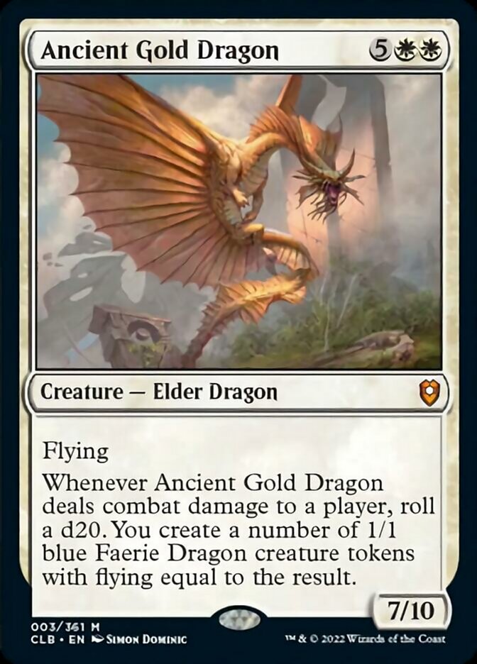 Ancient Gold Dragon [Commander Legends: Battle for Baldur's Gate] | Exor Games Summserside