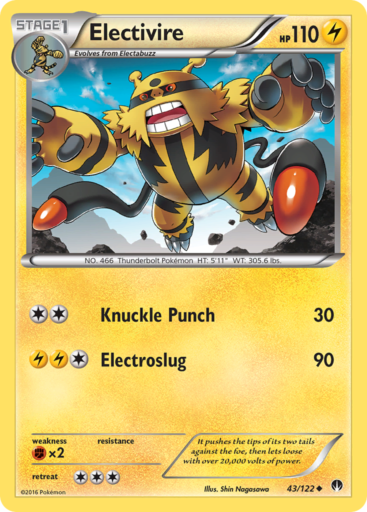 Electivire (43/122) [XY: BREAKpoint] | Exor Games Summserside