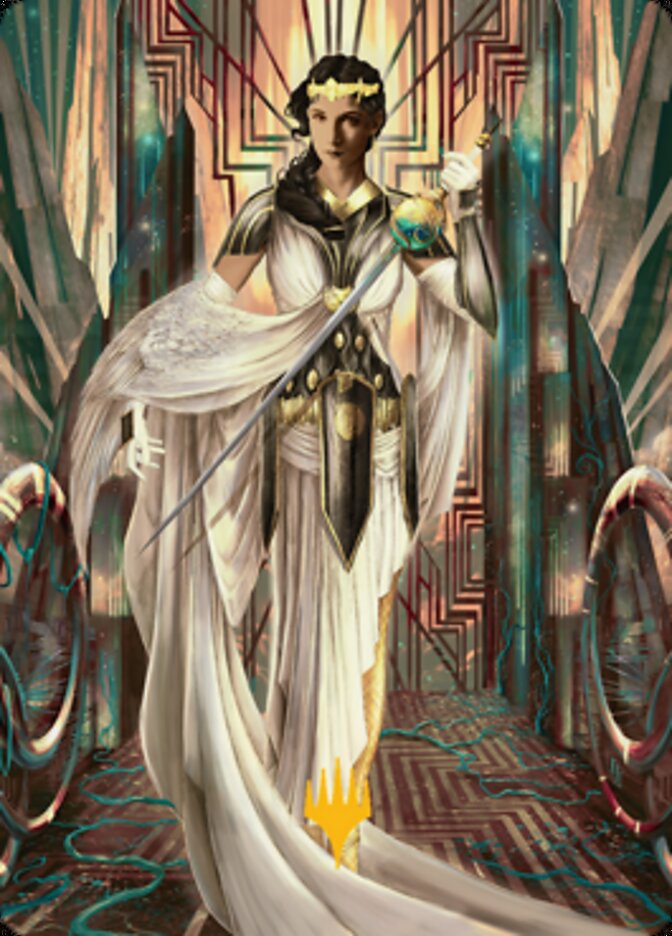 Elspeth Resplendent 2 Art Card (Gold-Stamped Signature) [Streets of New Capenna Art Series] | Exor Games Summserside