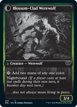 Weaver of Blossoms // Blossom-Clad Werewolf [Innistrad: Double Feature] | Exor Games Summserside