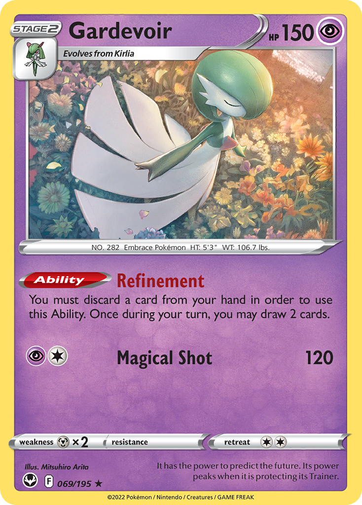 Gardevoir (069/195) (Theme Deck Exclusive) [Sword & Shield: Silver Tempest] | Exor Games Summserside