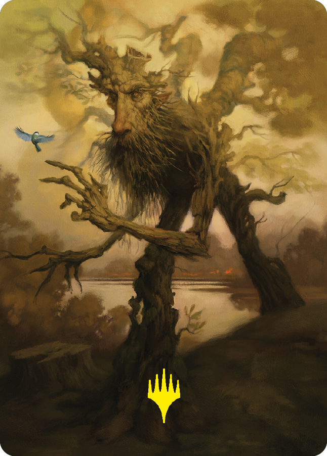 Treefolk Token Art Card (Gold-Stamped Signature) [The Lord of the Rings: Tales of Middle-earth Art Series] | Exor Games Summserside