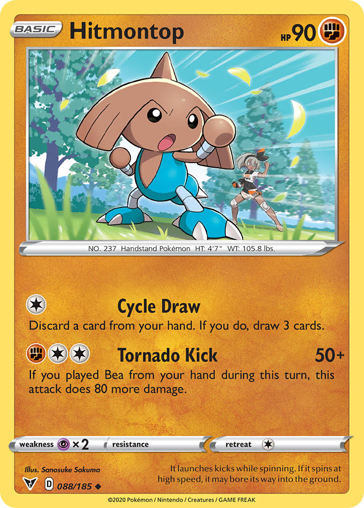 Hitmontop (088/185) [Sword & Shield: Vivid Voltage] | Exor Games Summserside