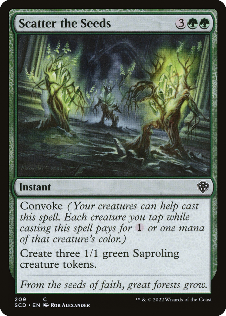 Scatter the Seeds [Starter Commander Decks] | Exor Games Summserside