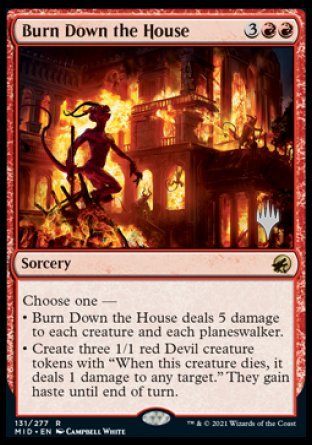 Burn Down the House (Promo Pack) [Innistrad: Midnight Hunt Promos] | Exor Games Summserside