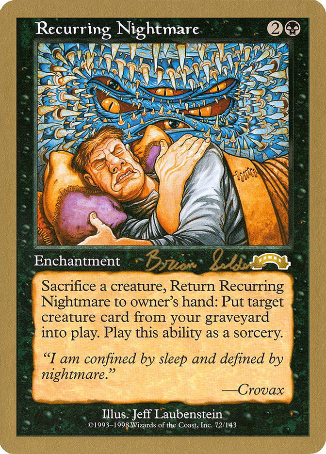 Recurring Nightmare (Brian Selden) [World Championship Decks 1998] | Exor Games Summserside