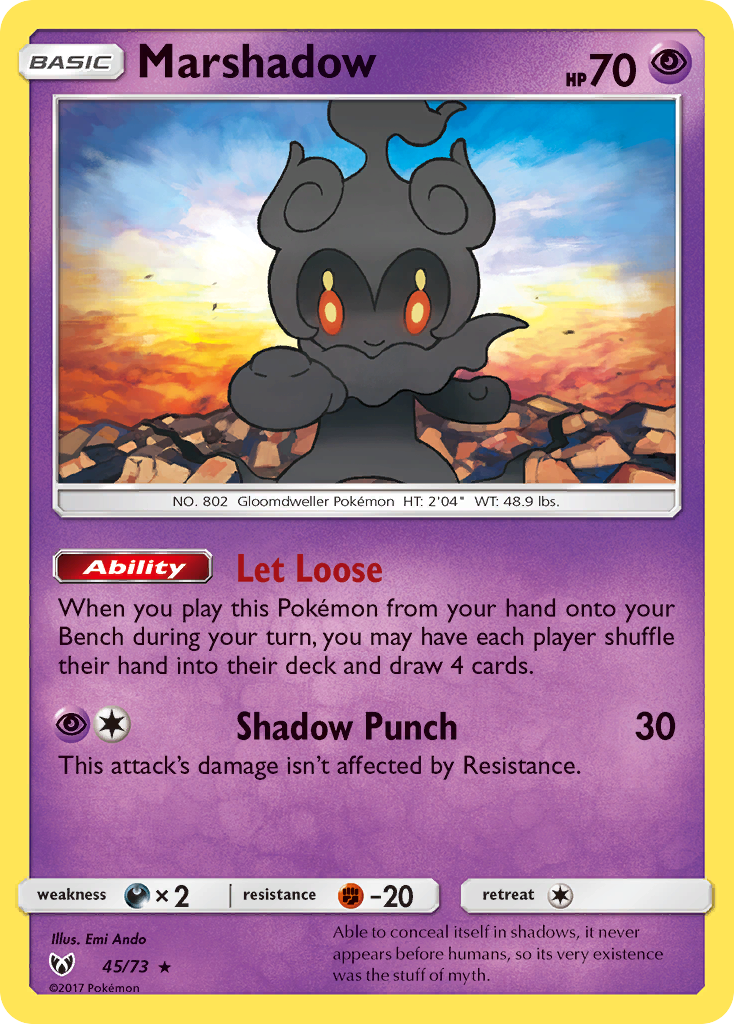 Marshadow (45/73) [Sun & Moon: Shining Legends] | Exor Games Summserside