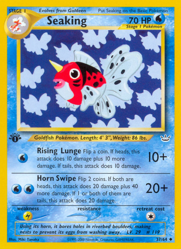 Seaking (37/64) [Neo Revelation 1st Edition] | Exor Games Summserside